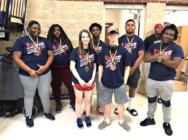 Franklin Parish powerlifting team